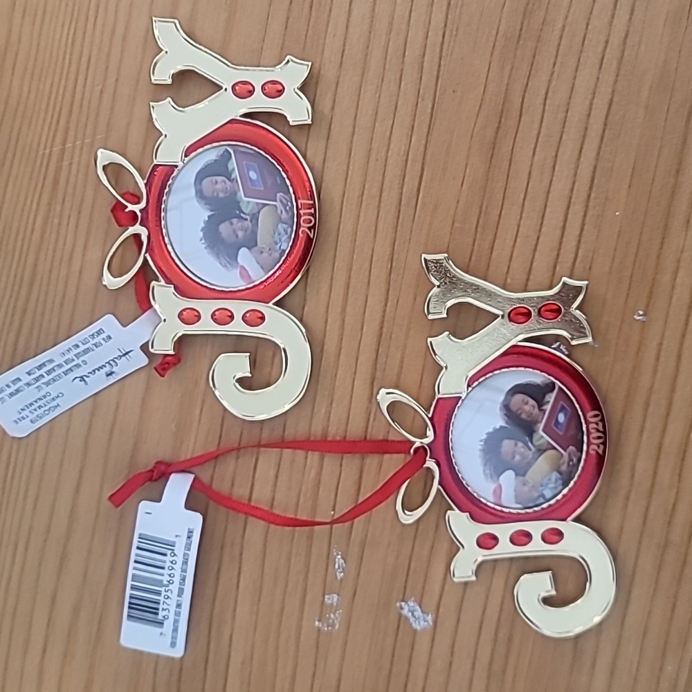 COPY - Hallmark unboxed "Joy" photo ornaments